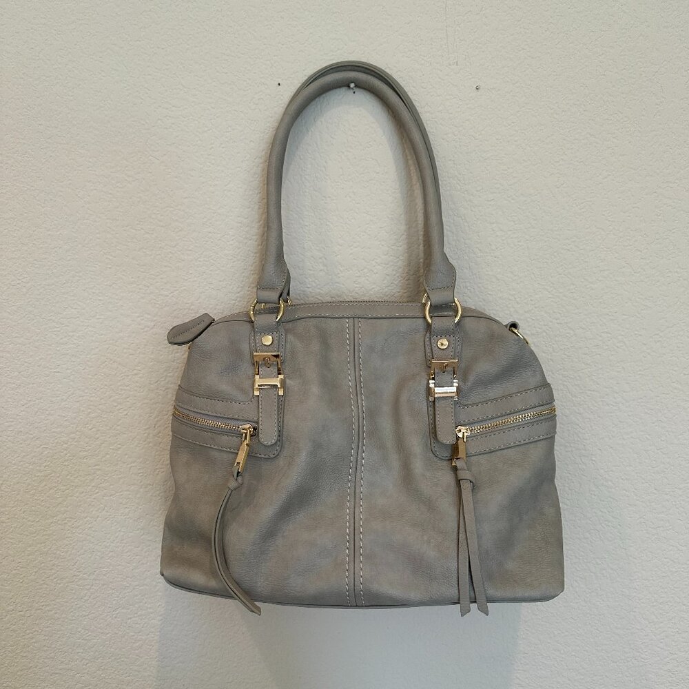 Charming Charlie Gray Purse with Optional Crossbody Strap